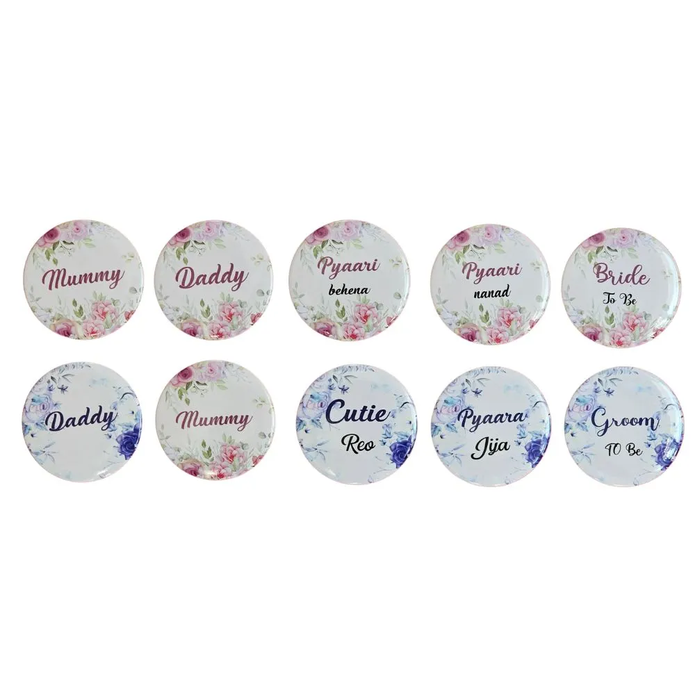 Personalized Wedding badges